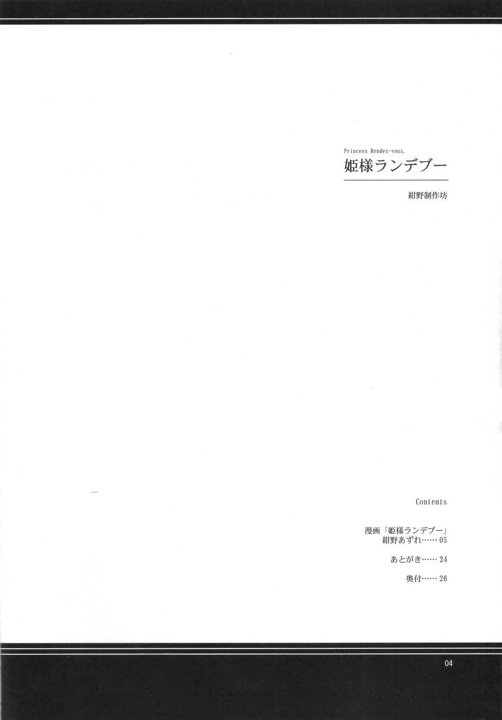(C72) [Konno Seisakubou (Konno Azure)] Himesama Rendez-vous (Zero no Tsukaima) page 3 full