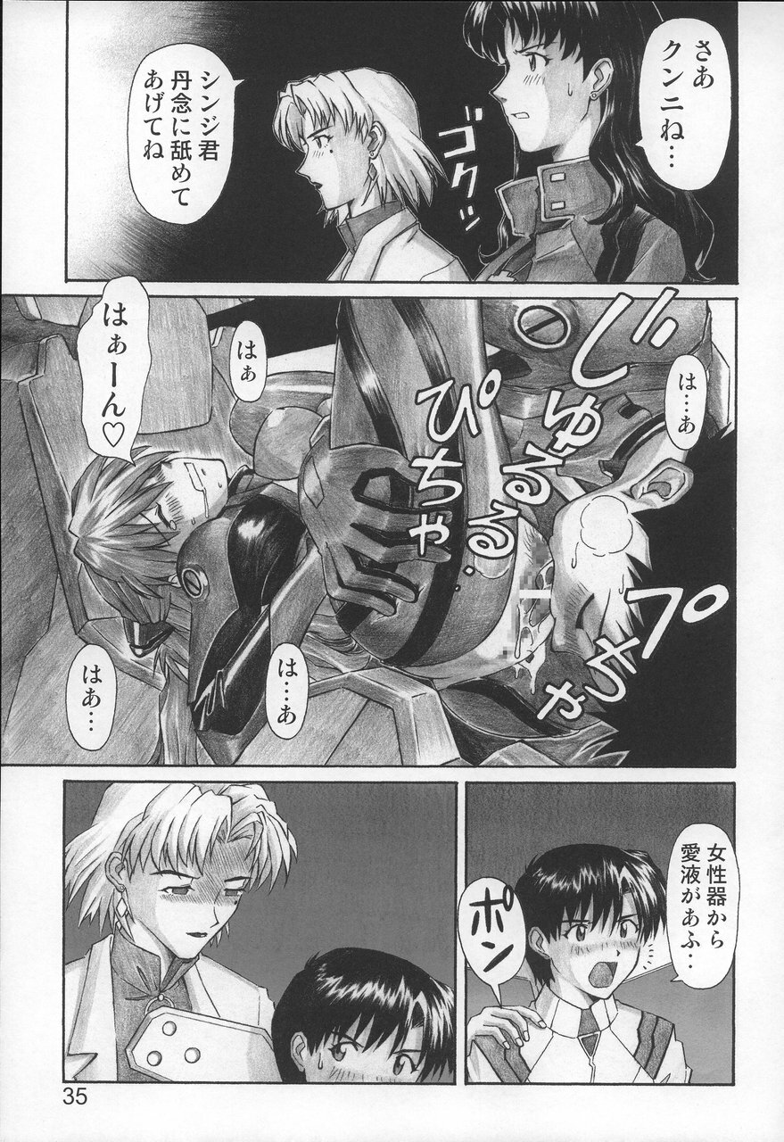 (C68) [TENGU NO TSUZURA (Kuro Tengu)] NERV no Ichiban Nagai Hi (Neon Genesis Evangelion) page 34 full