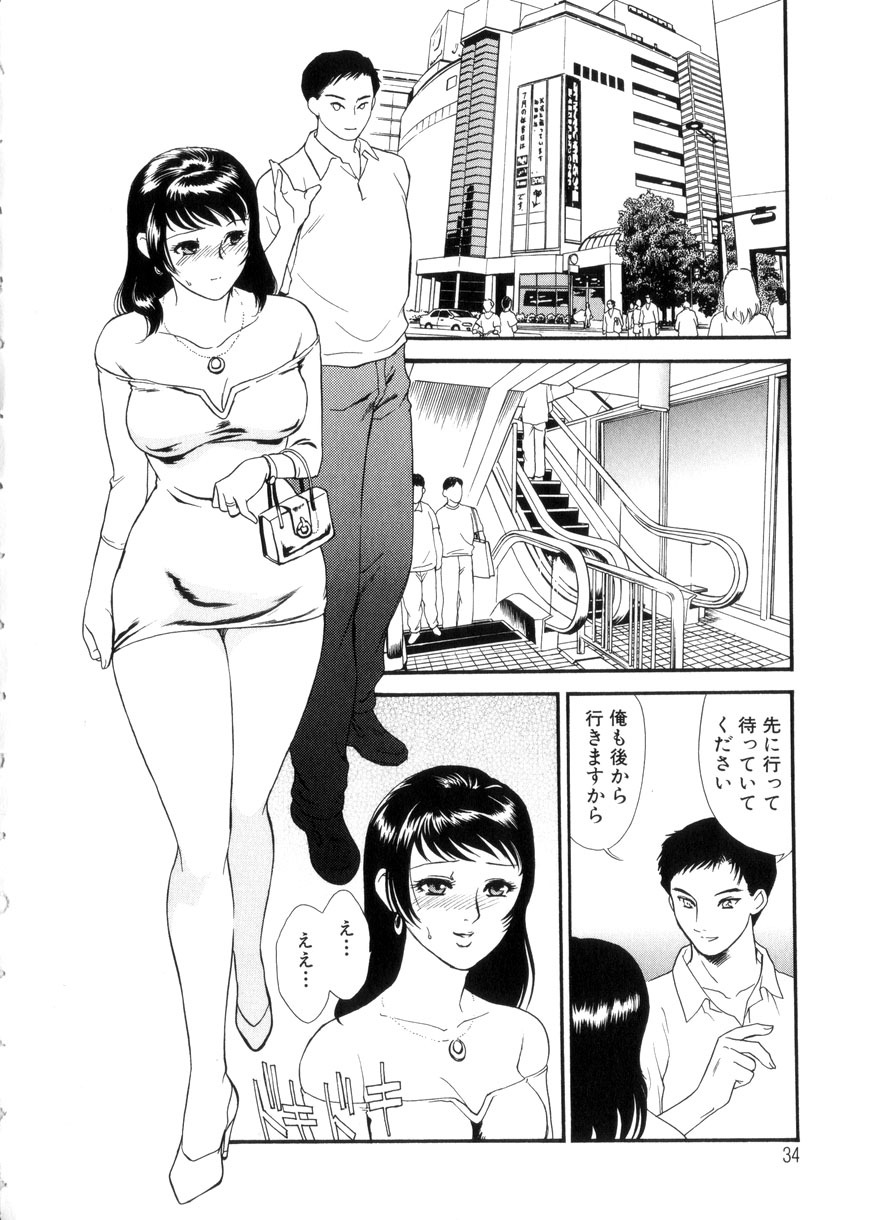 [Fujii Akiko, Akiyama Michio] Hitozuma Moyou 3 Midarezuma page 35 full