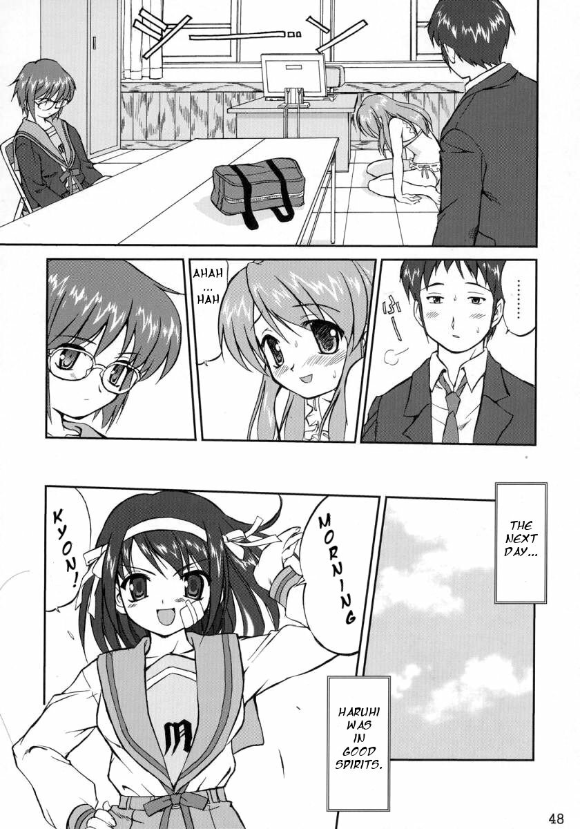 (C70) [Takotsuboya (TK)] Suzumiya Haruhi no Fukujyu (The Melancholy of Haruhi Suzumiya) [English] [One of a Kind Productions] page 48 full