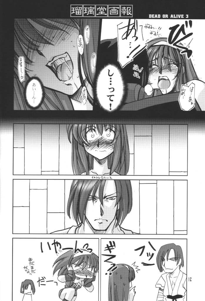 (CR31) [U-A Daisakusen, Lapislazuli=corporation (Harada Shoutarou)] Ruridou Gahou 17 (Dead or Alive) page 15 full