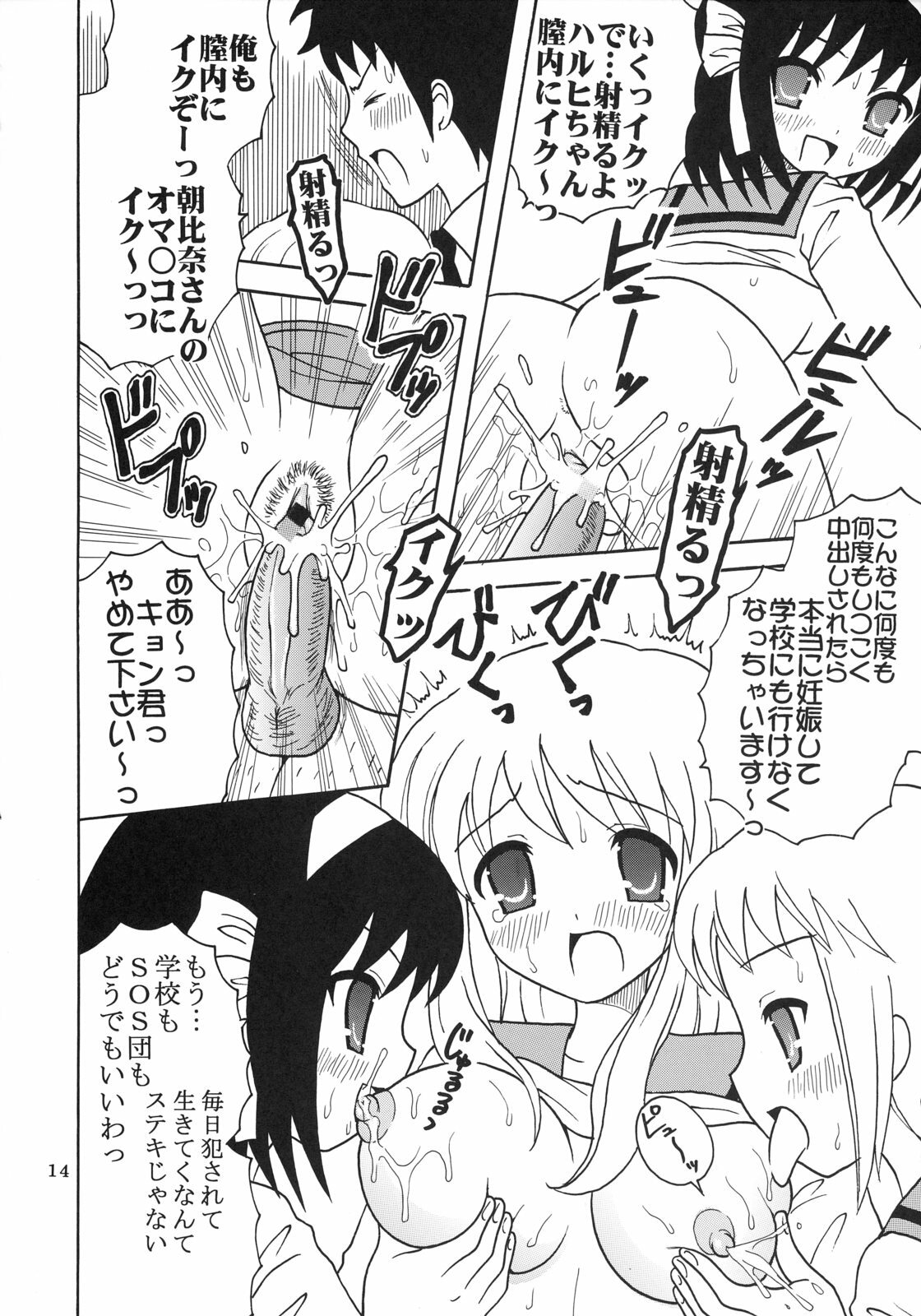 (C70) [St. Rio (Purin, MyMeroD!)] Suzumiya Haruhi no Inbou 4 (The Melancholy of Haruhi Suzumiya) page 15 full