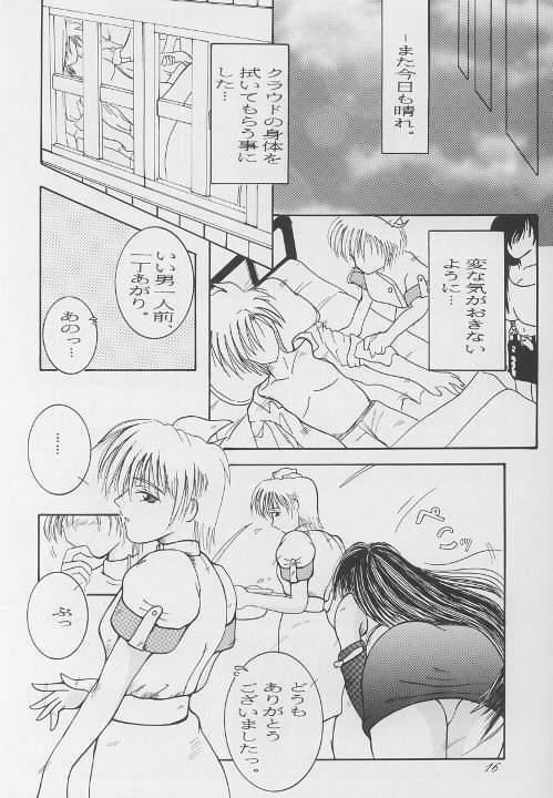 (C57) [12KAFFEINS (Shidaka Akikuni)] Kanojo wa, Sore o Gamandekinai (Final Fantasy VII) page 15 full