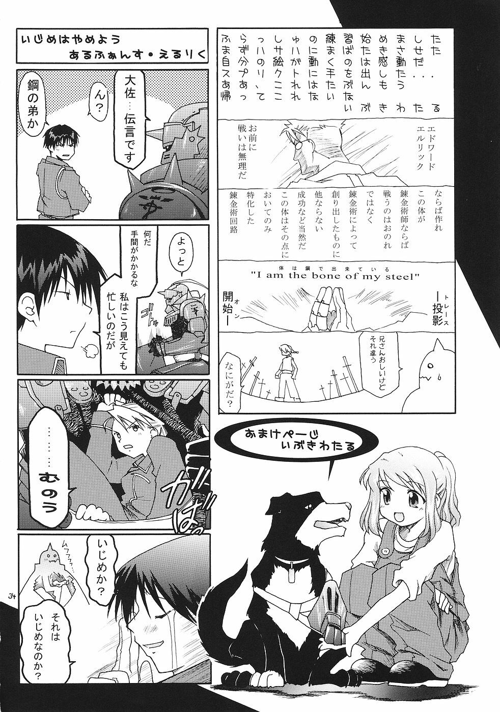 (SC24) [RED RIBBON REVENGER (Ibuki Wataru, Makoushi, Takatoo Juna)] Hagane (Fullmetal Alchemist) page 33 full