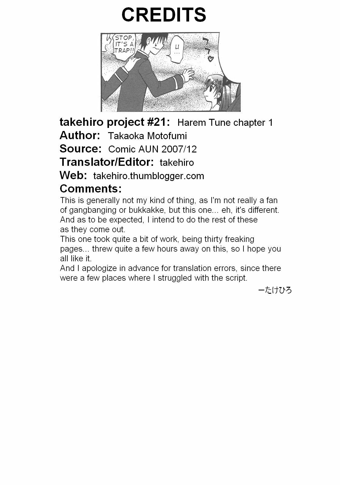 [Takaoka Motofumi] Harem Tune Ch.1 [English] page 31 full
