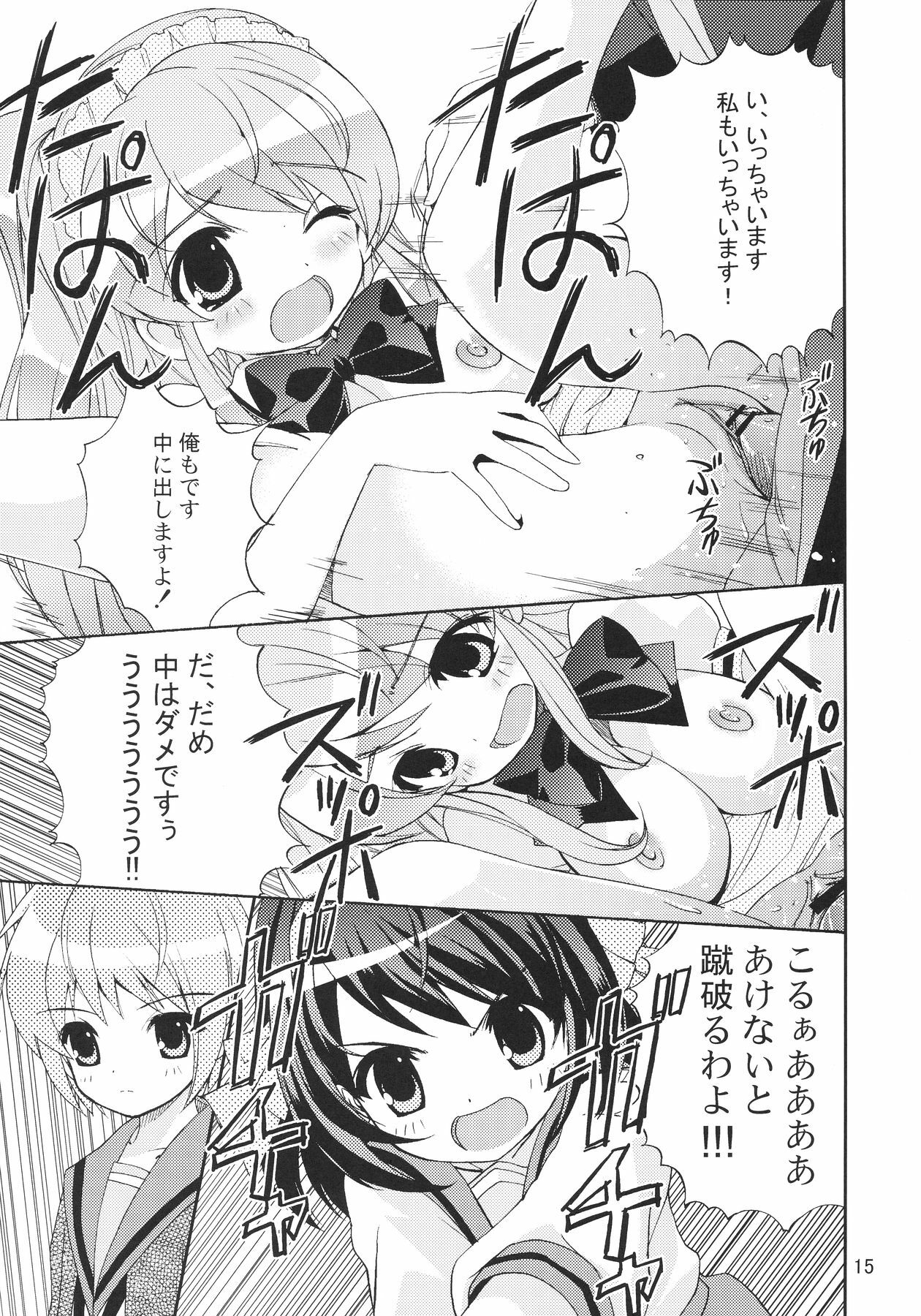 (C70) [Byousatsu Tanukidan (Saeki Tatsuya)] Un, Sore Muri (The Melancholy of Haruhi Suzumiya) page 15 full