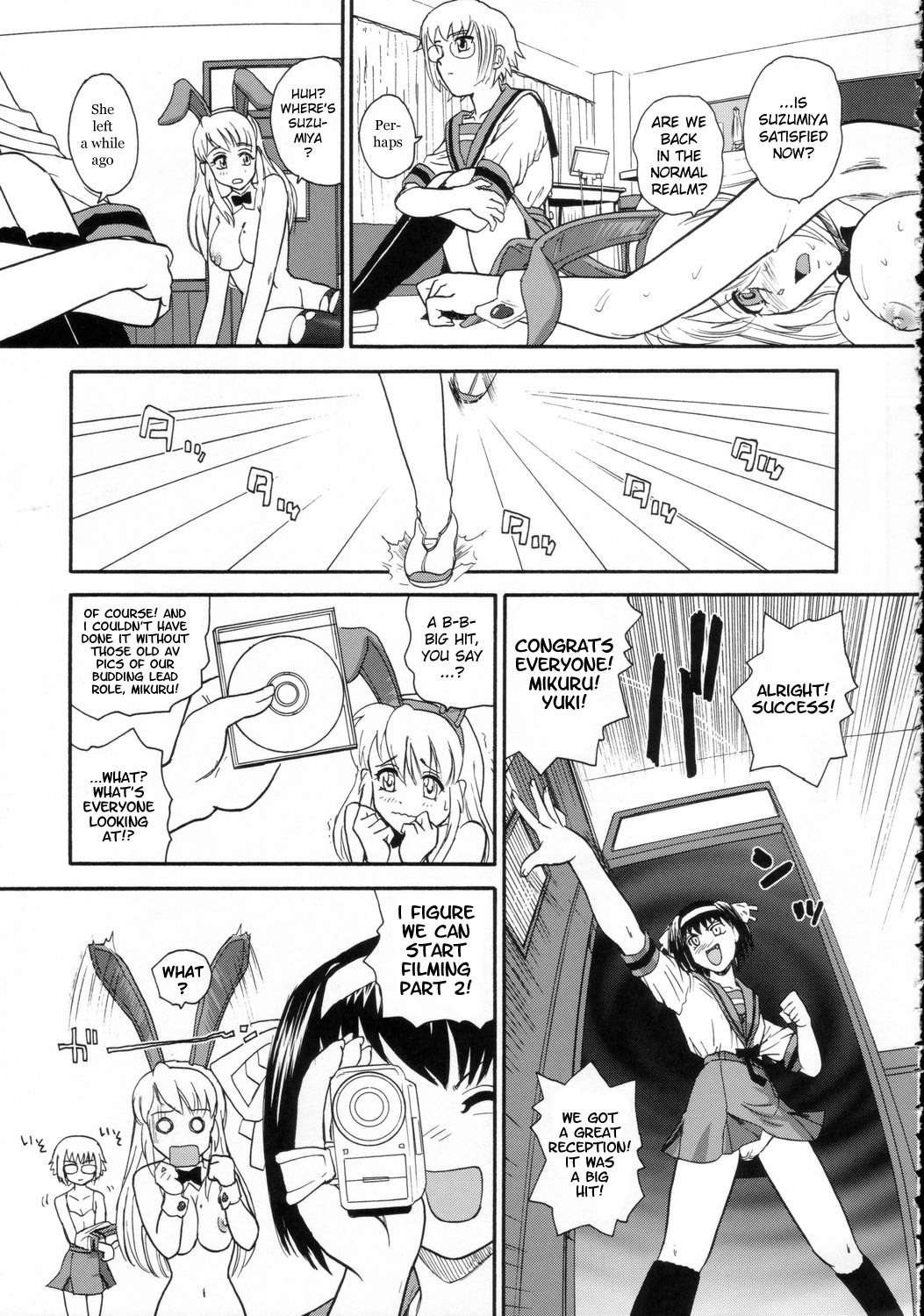 (SC32) [Behind Moon (Q)] Asahina Mikuru no Milk | Asahina Mikuru's Milk (The Melancholy of Haruhi Suzumiya) [English] {Futa_Risette} page 36 full