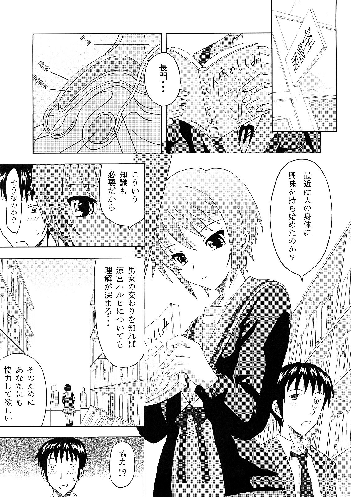 (C73) [Gagaken (Mahiruno Kagerou)] Nagato Yuki no Nikuyoku (Suzumiya Haruhi no Yuuutsu) page 4 full