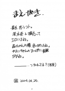 (CR35) [Ekakigoya (Nanjou Asuka)] KITSCH 25th Issue (Onegai Twins) - page 3