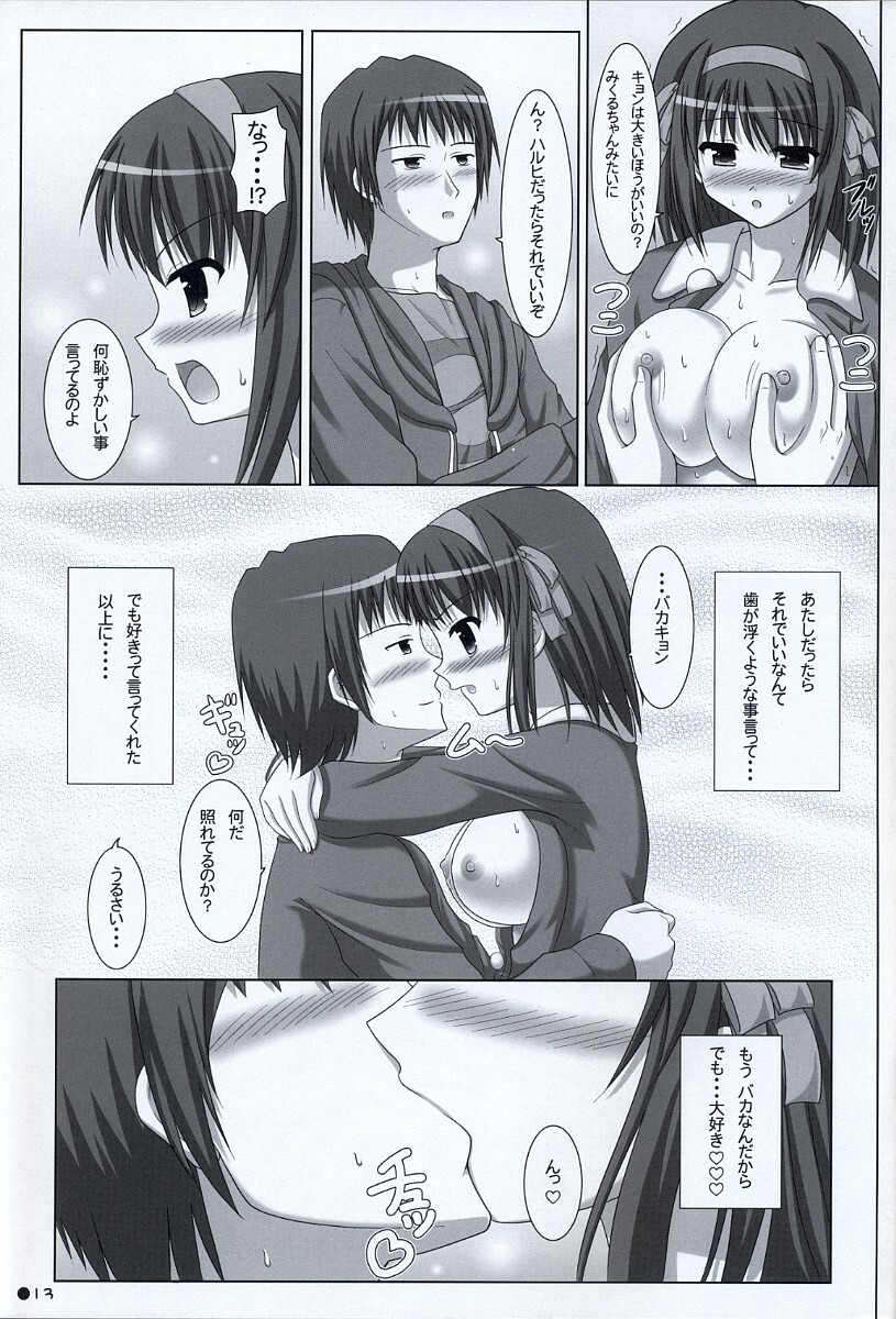 (C73) [Turning Point (Uehiro)] Harukyon no Ecchi Hon 6 (The Melancholy of Haruhi Suzumiya) page 12 full