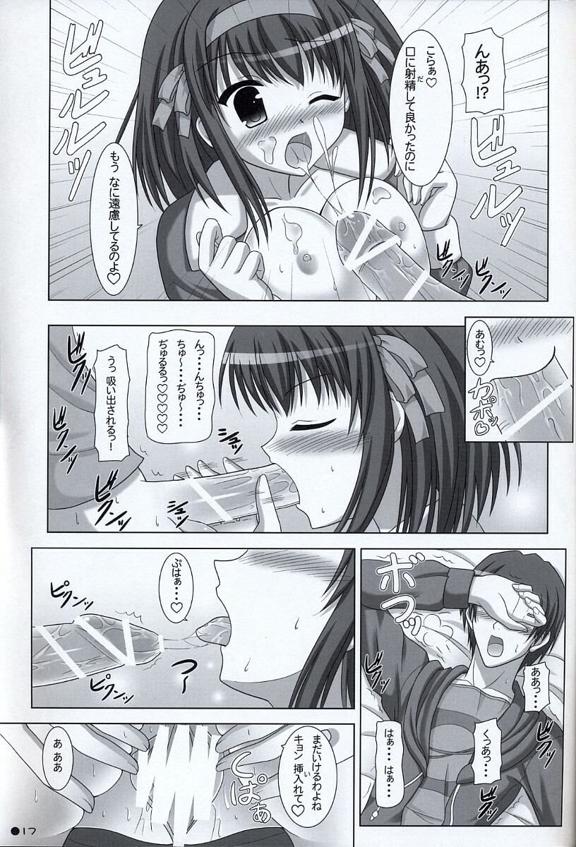 (C73) [Turning Point (Uehiro)] Harukyon no Ecchi Hon 6 (The Melancholy of Haruhi Suzumiya) page 16 full