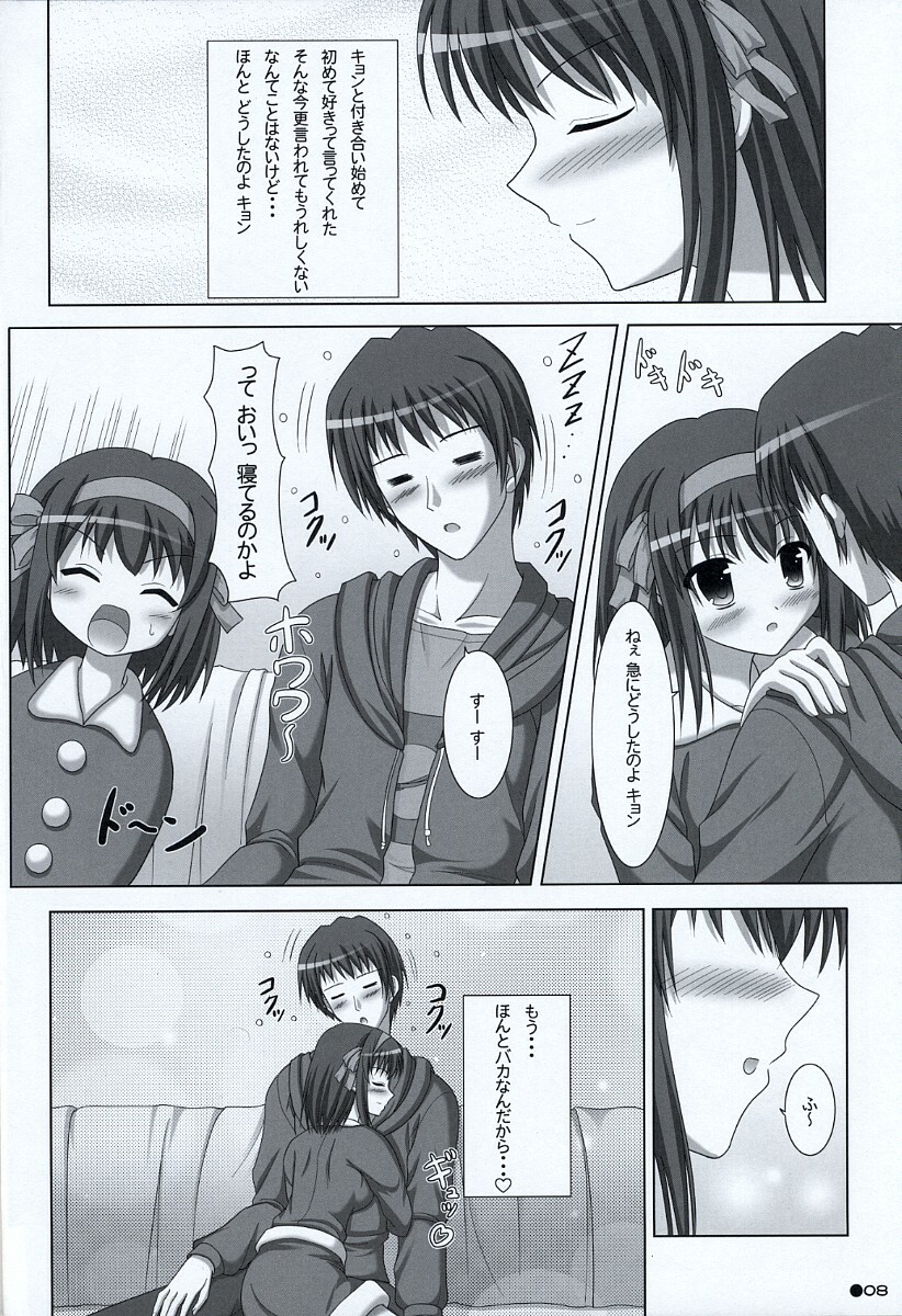 (C73) [Turning Point (Uehiro)] Harukyon no Ecchi Hon 6 (The Melancholy of Haruhi Suzumiya) page 7 full