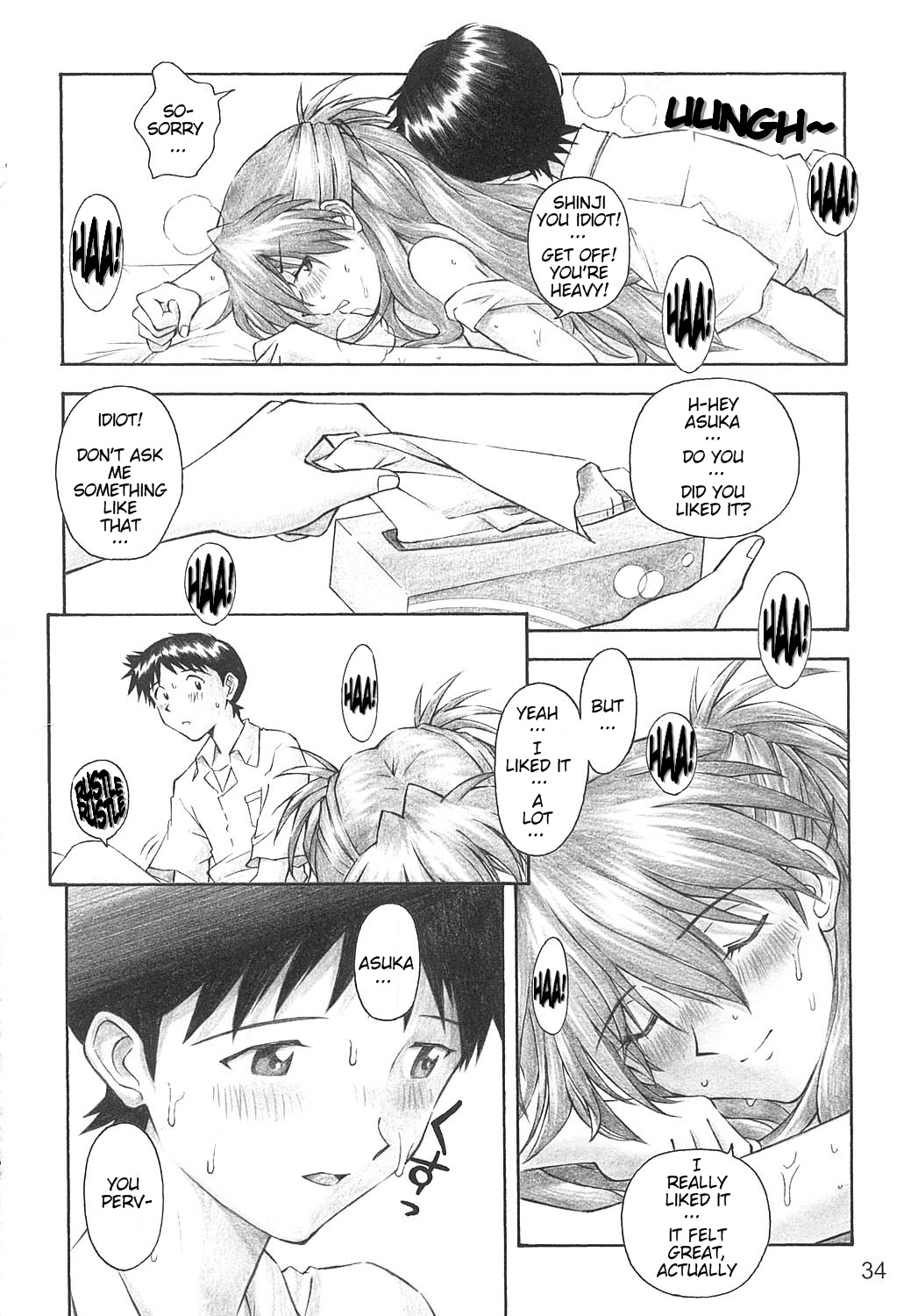 (C66) [TENGU NO TSUZURA (Kuro Tengu)] YAMMY? (Neon Genesis Evangelion) [English] page 34 full