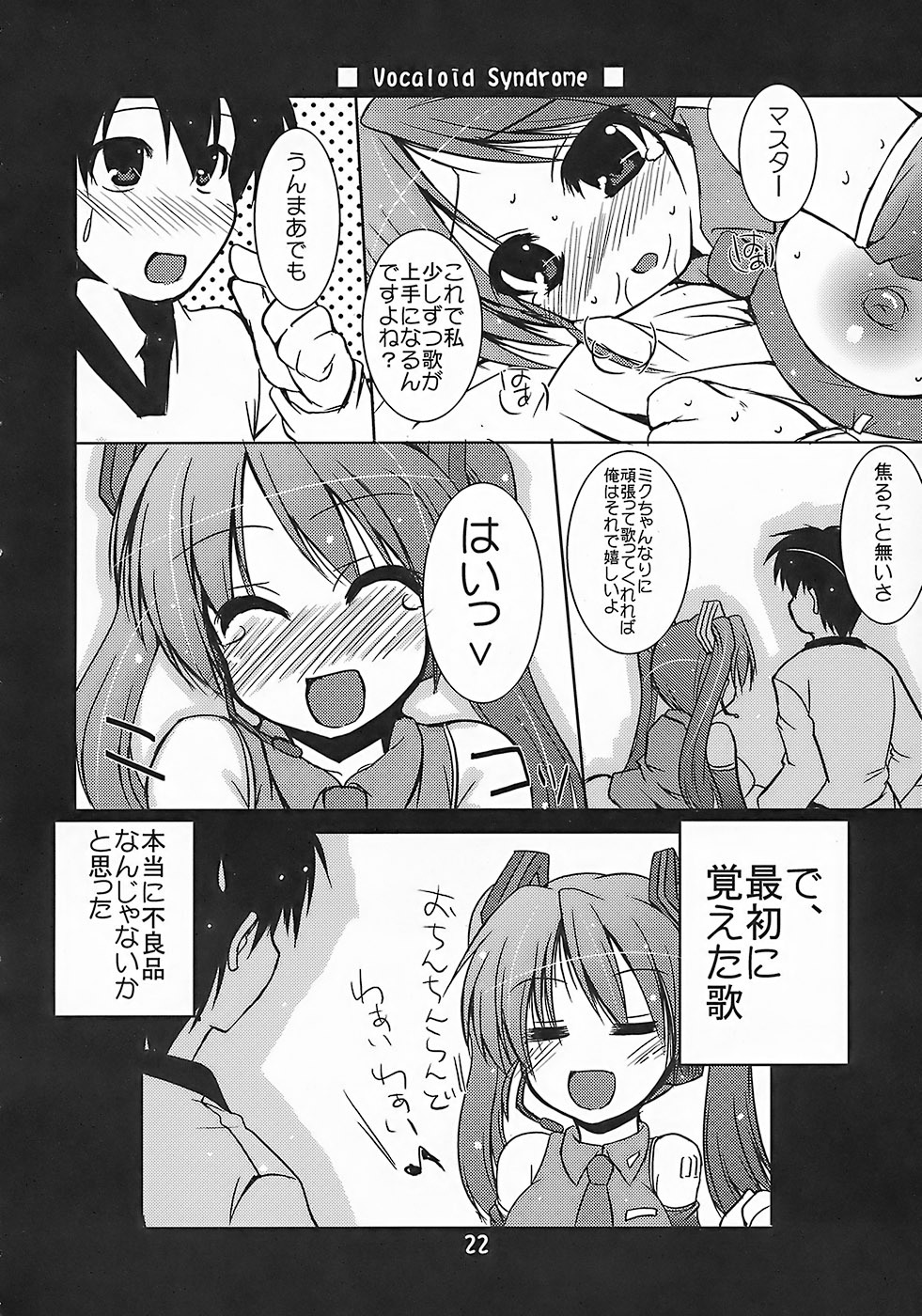 (C73) [Hard Puncher Maniax (Shibahara Gocho)] Vocaloid Shoukougun (VOCALOID2) page 21 full