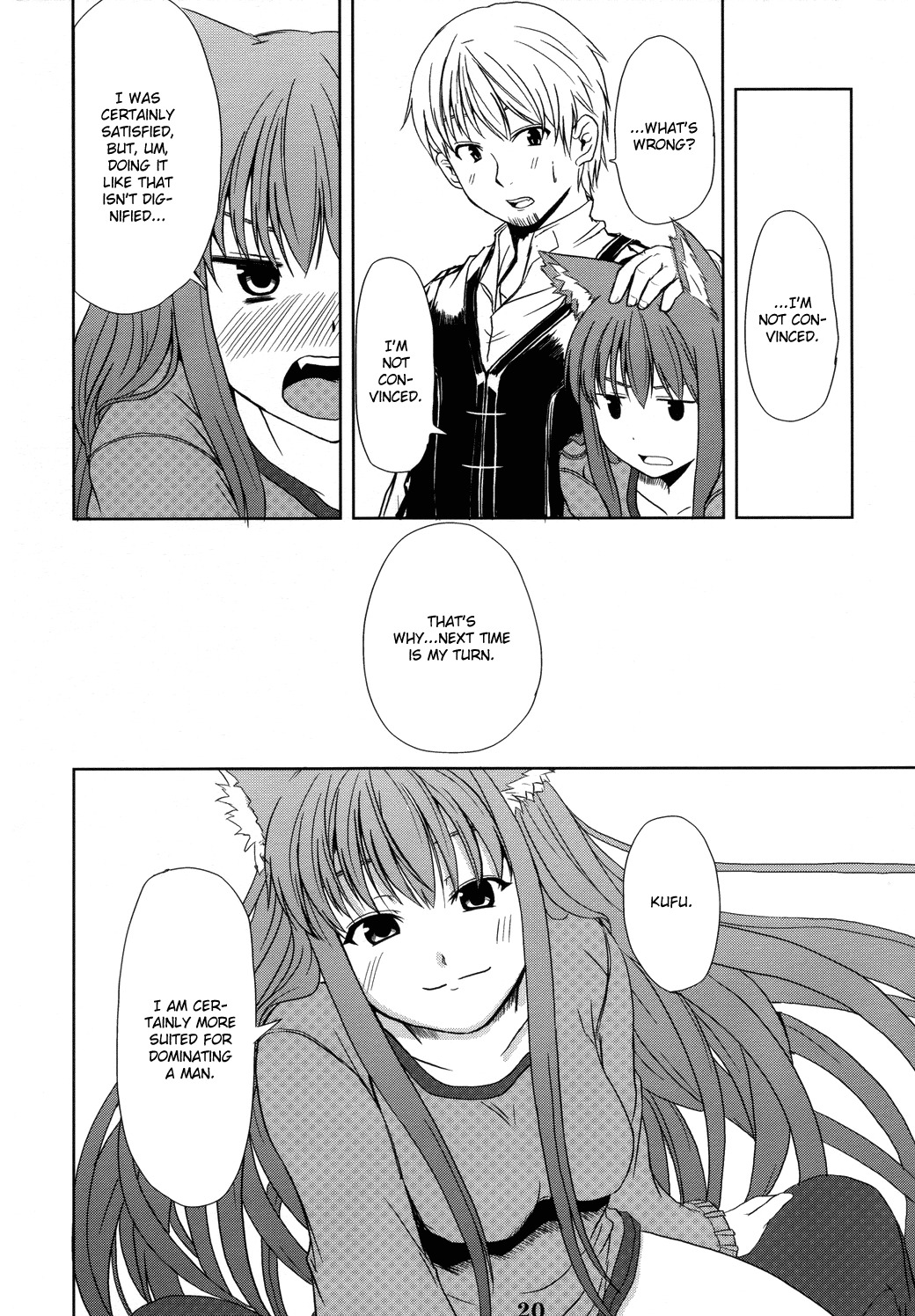 (Mimiket 16) [Neko no Paraiso (Neko no Te)] Ookami no Enbukyoku | Waltz of the Wolf (Spice and Wolf) [English] [Tail Feel so Good] page 20 full