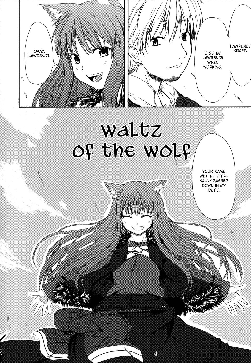 (Mimiket 16) [Neko no Paraiso (Neko no Te)] Ookami no Enbukyoku | Waltz of the Wolf (Spice and Wolf) [English] [Tail Feel so Good] page 4 full