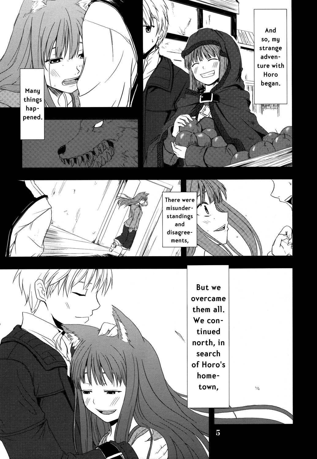 (Mimiket 16) [Neko no Paraiso (Neko no Te)] Ookami no Enbukyoku | Waltz of the Wolf (Spice and Wolf) [English] [Tail Feel so Good] page 5 full