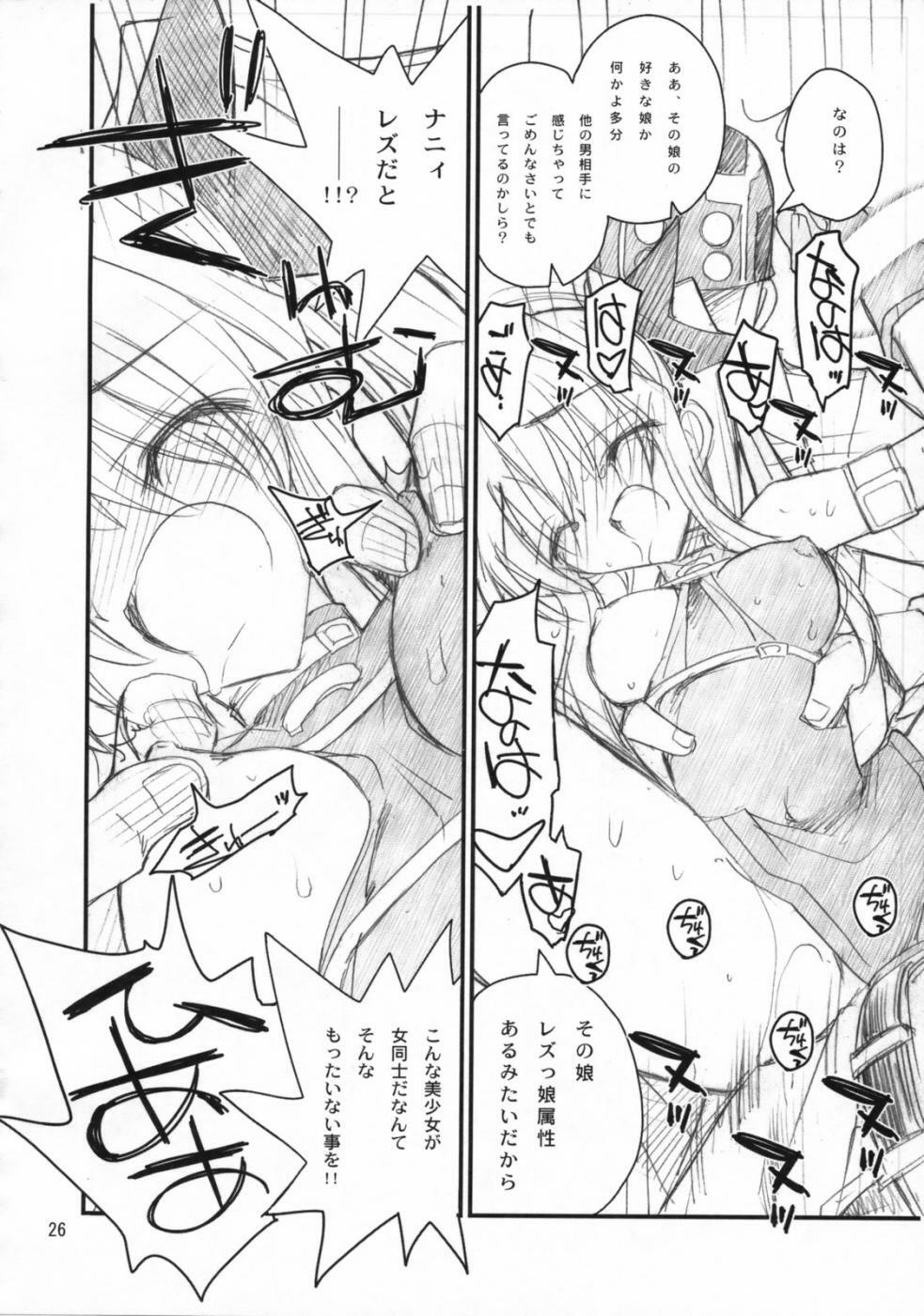 (C73) [Akai Marlboro (Aka Marl)] Fate-san Mae kara Ushiro kara (Mahou Shoujo Lyrical Nanoha) page 25 full