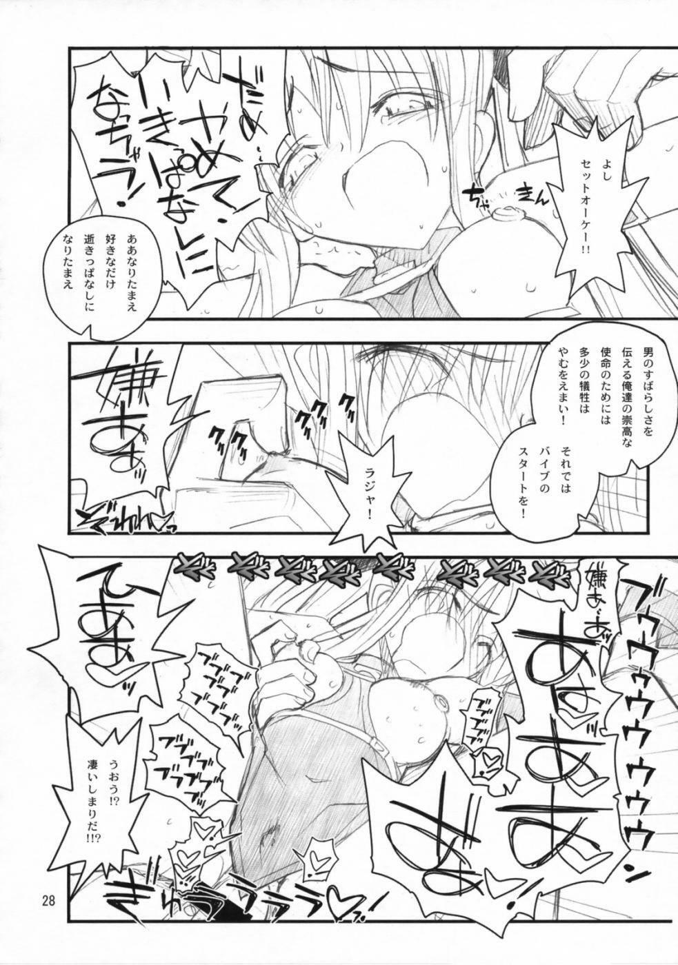 (C73) [Akai Marlboro (Aka Marl)] Fate-san Mae kara Ushiro kara (Mahou Shoujo Lyrical Nanoha) page 27 full