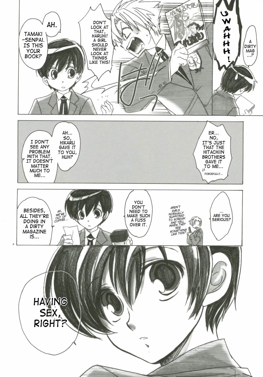 (C70) [Toko-ya (HEIZO, Kitoen)] Natsu Haruhi (Ouran High School Host Club) [English] [SaHa] page 5 full