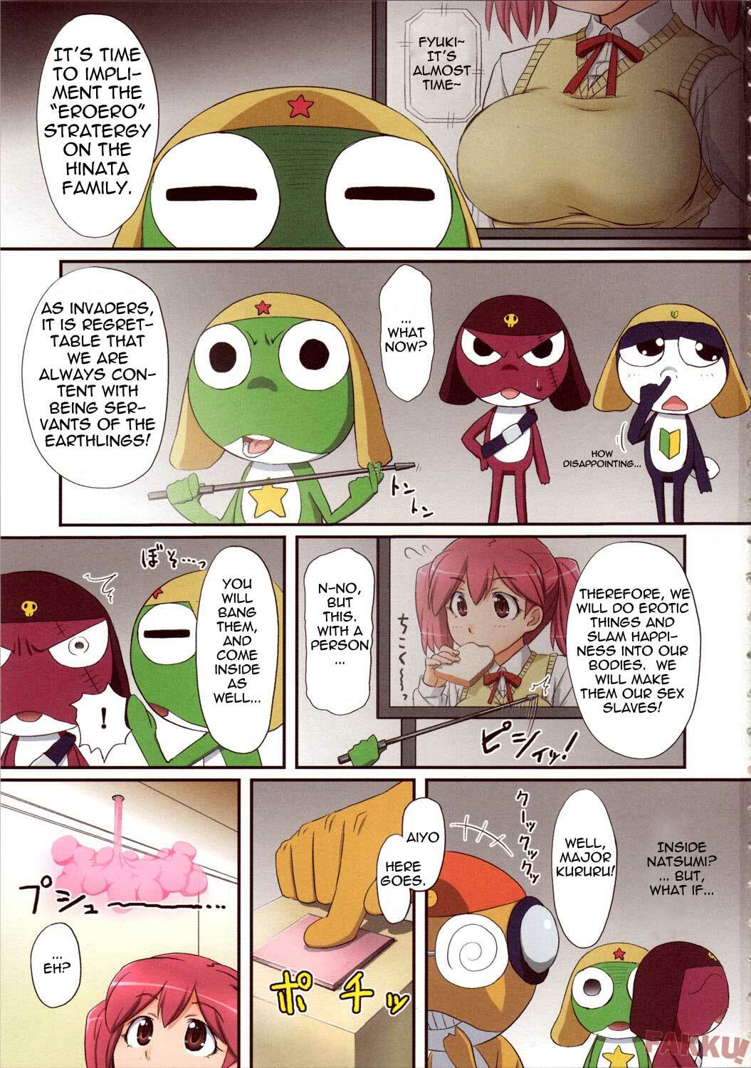 (SC37) [ORANGE☆SOFT (Aru Ra Une)] Hinata-ke EROERO Daisakusen de Arimasu! (Keroro Gunsou) [English] [FAKKU] [Decensored] page 3 full