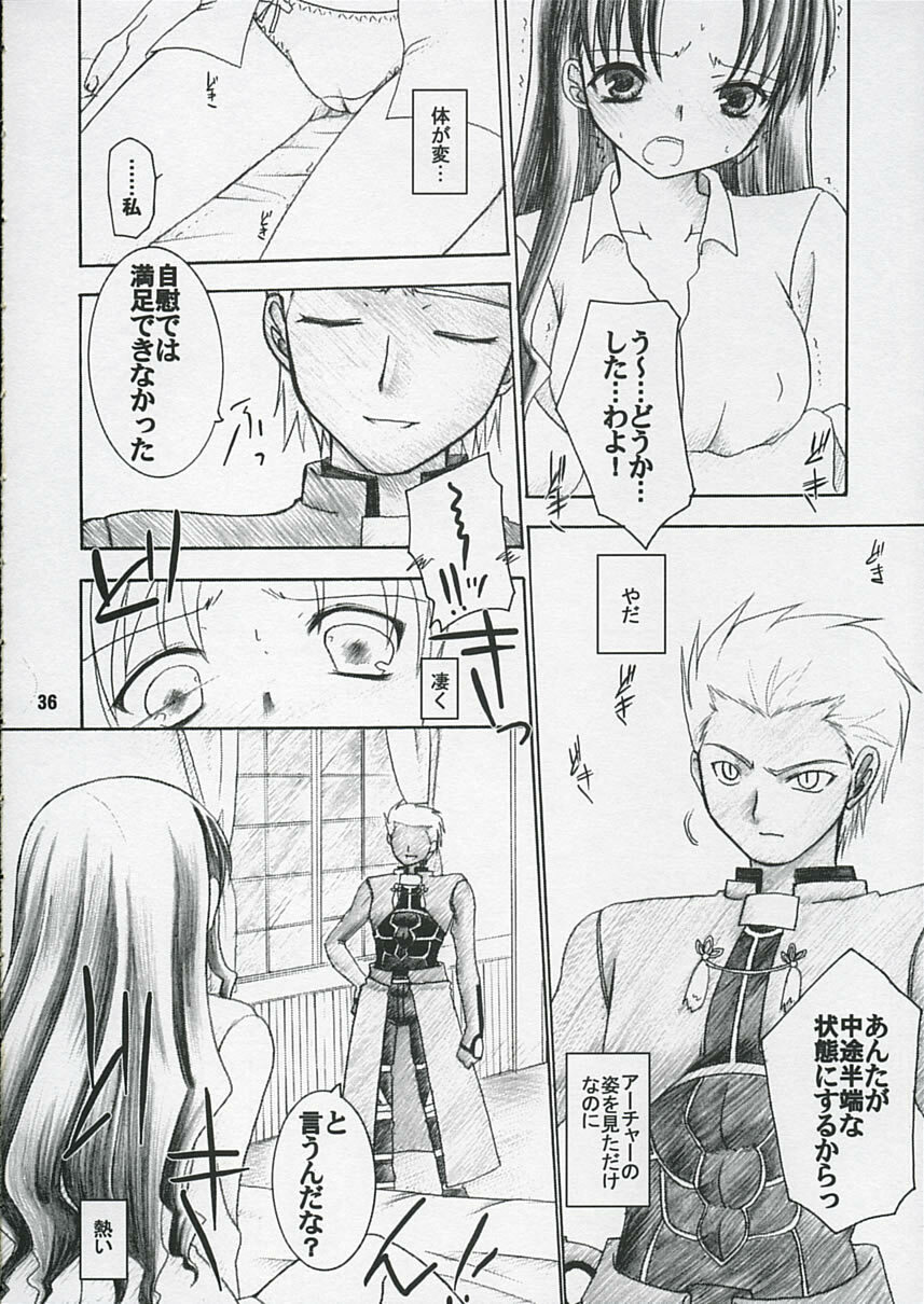 (C66) [IIWAKE-GAISYA (Shigemiya Kyouhei)] Hatsujou Toiki (Fate stay night) page 35 full