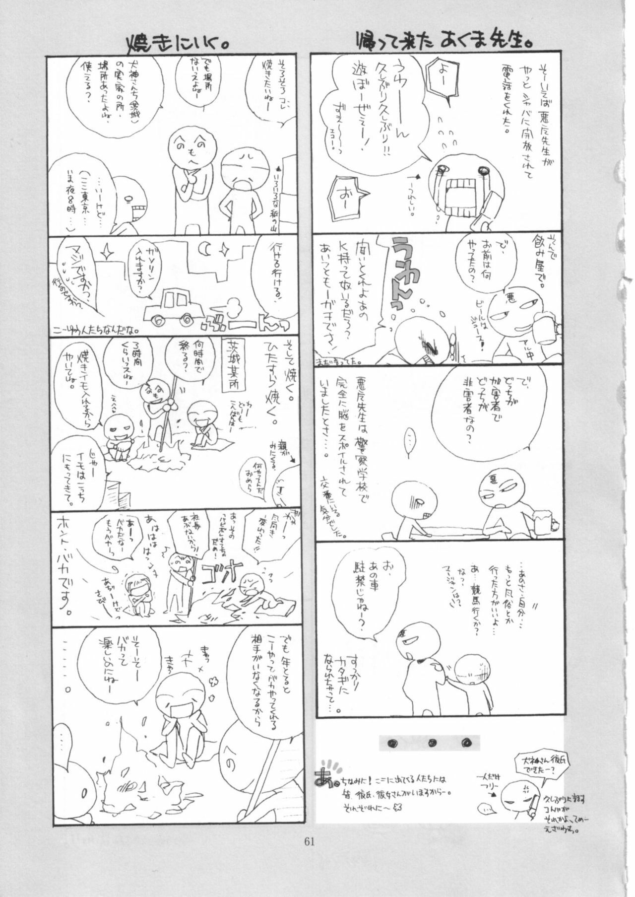 (C68) [Bakugeki Monkeys (Inugami Naoyuki)] Ijimeru? BOOK (Bleach, Ichigo 100%, Majin Tantei Nougami Neuro) page 60 full