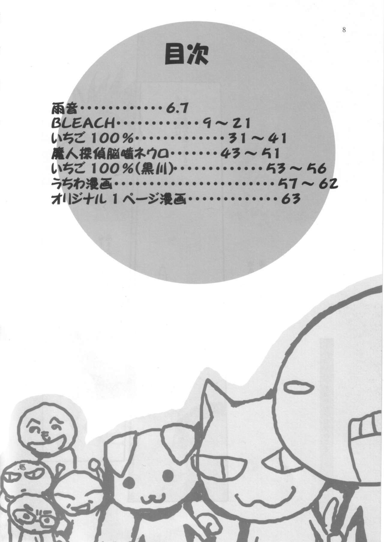 (C68) [Bakugeki Monkeys (Inugami Naoyuki)] Ijimeru? BOOK (Bleach, Ichigo 100%, Majin Tantei Nougami Neuro) page 7 full