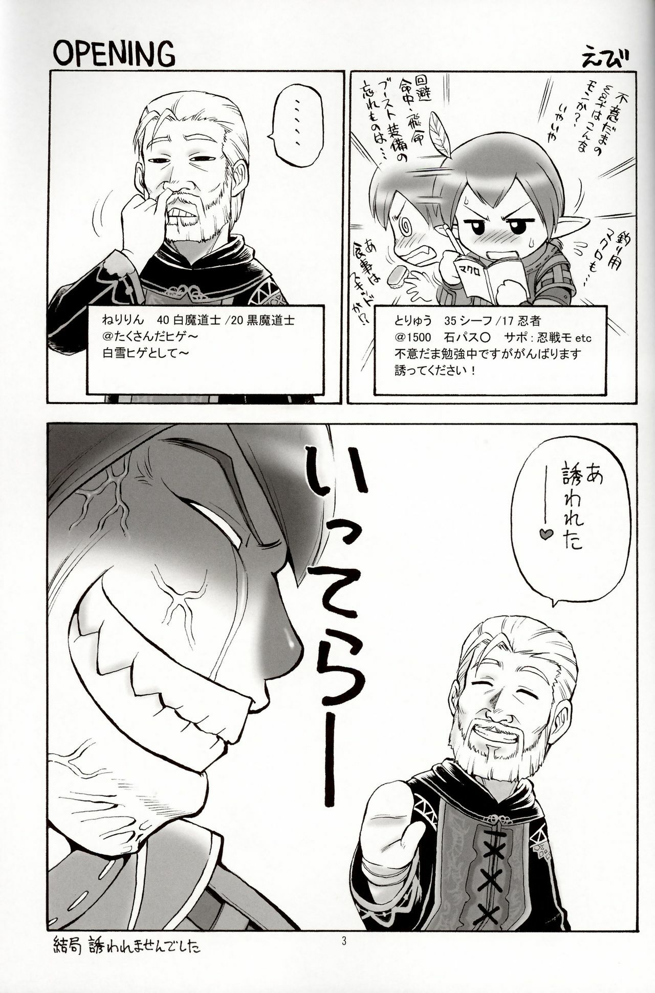 (C70) [Jack-O'-lantern (EBIFLY, Neriwasabi)] Hige to Voin (Final Fantasy XI) page 2 full