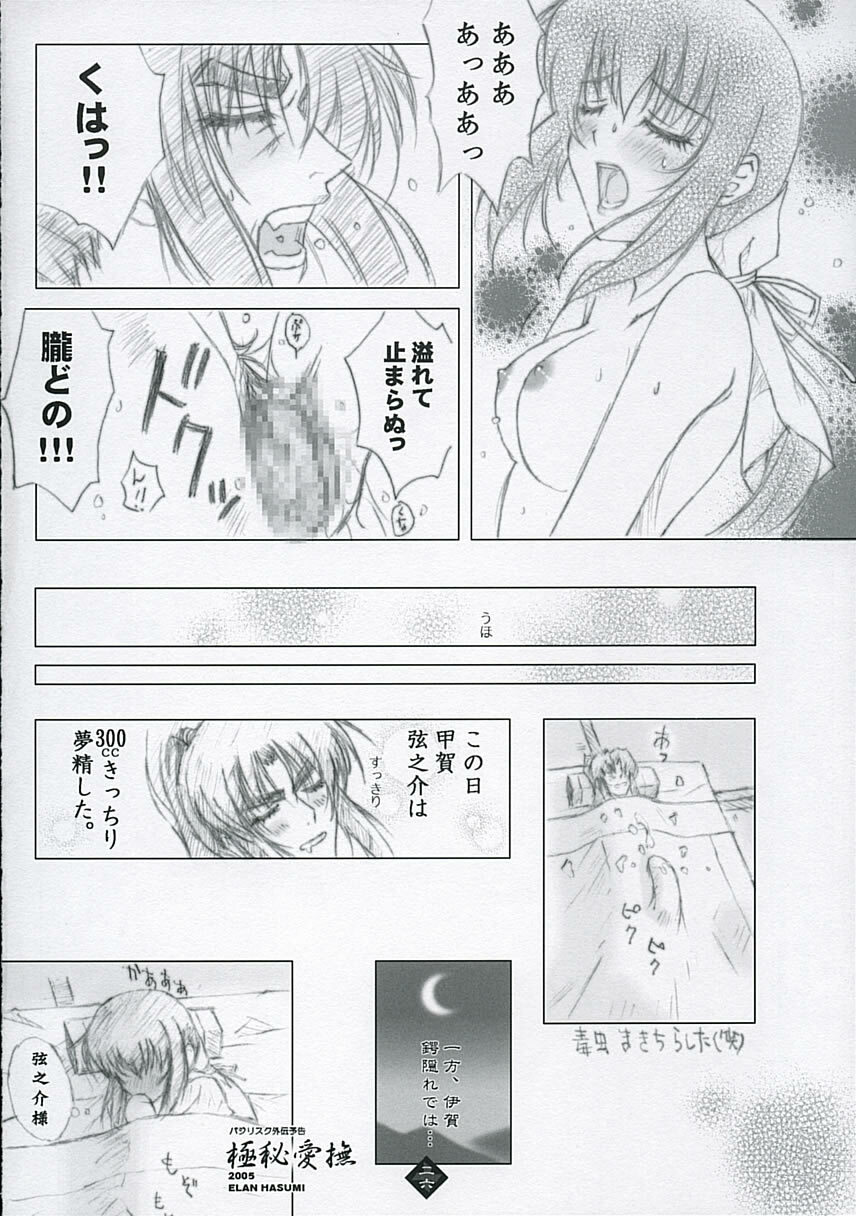 (SC29) [Happy Paranoia, Shikkokuno J.P.S. (Wanashiro Giovanna, Hasumi Elan)] SKYBLUE & BLACK (Basilisk) page 25 full