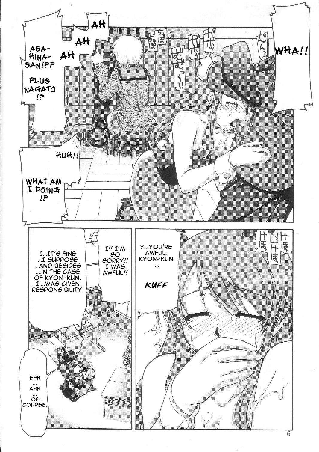 (C70) [GOLD RUSH (Suzuki Address)] SOS-Dan Shiki Sekai Kyuushutsu | Sos-dan style World Rescue (The Melancholy of Haruhi Suzumiya) [English] [CGRascal] page 6 full