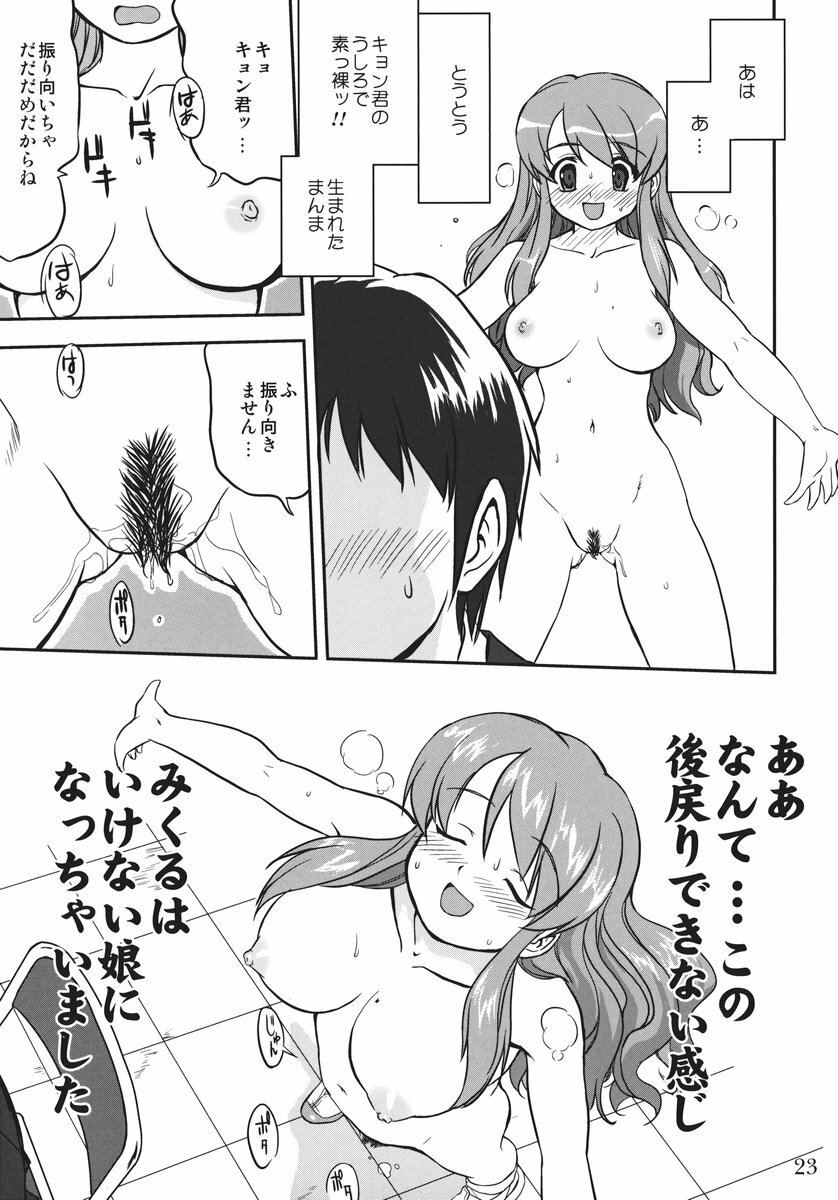 (C73) [Takotsuboya (TK)] Mikku Mikurunrun (The Melancholy of Haruhi Suzumiya) page 22 full