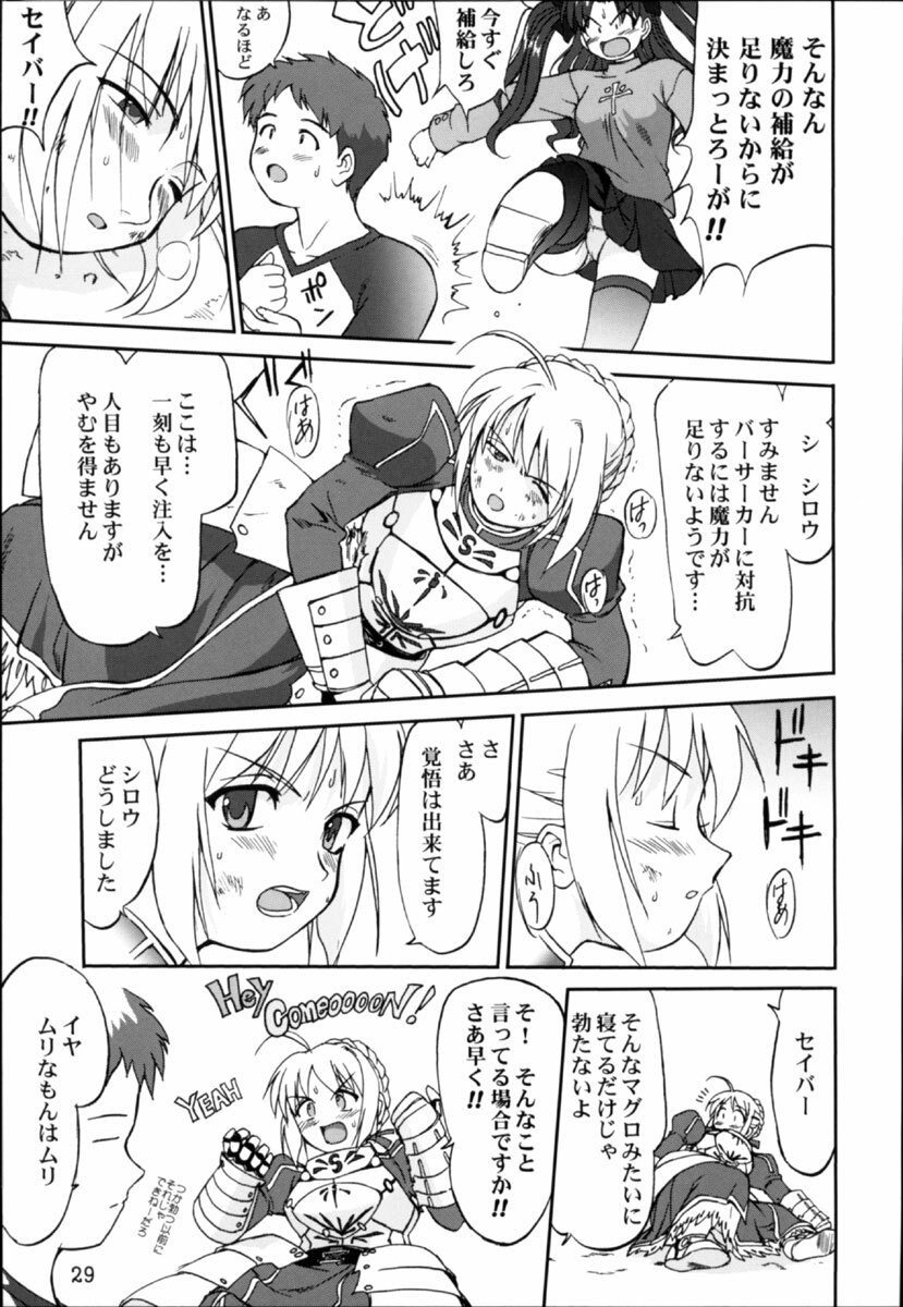 (C66) [Takotsuboya (TK)] King Arthur (Fate/stay night) page 28 full