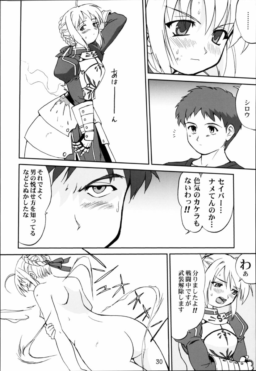 (C66) [Takotsuboya (TK)] King Arthur (Fate/stay night) page 29 full