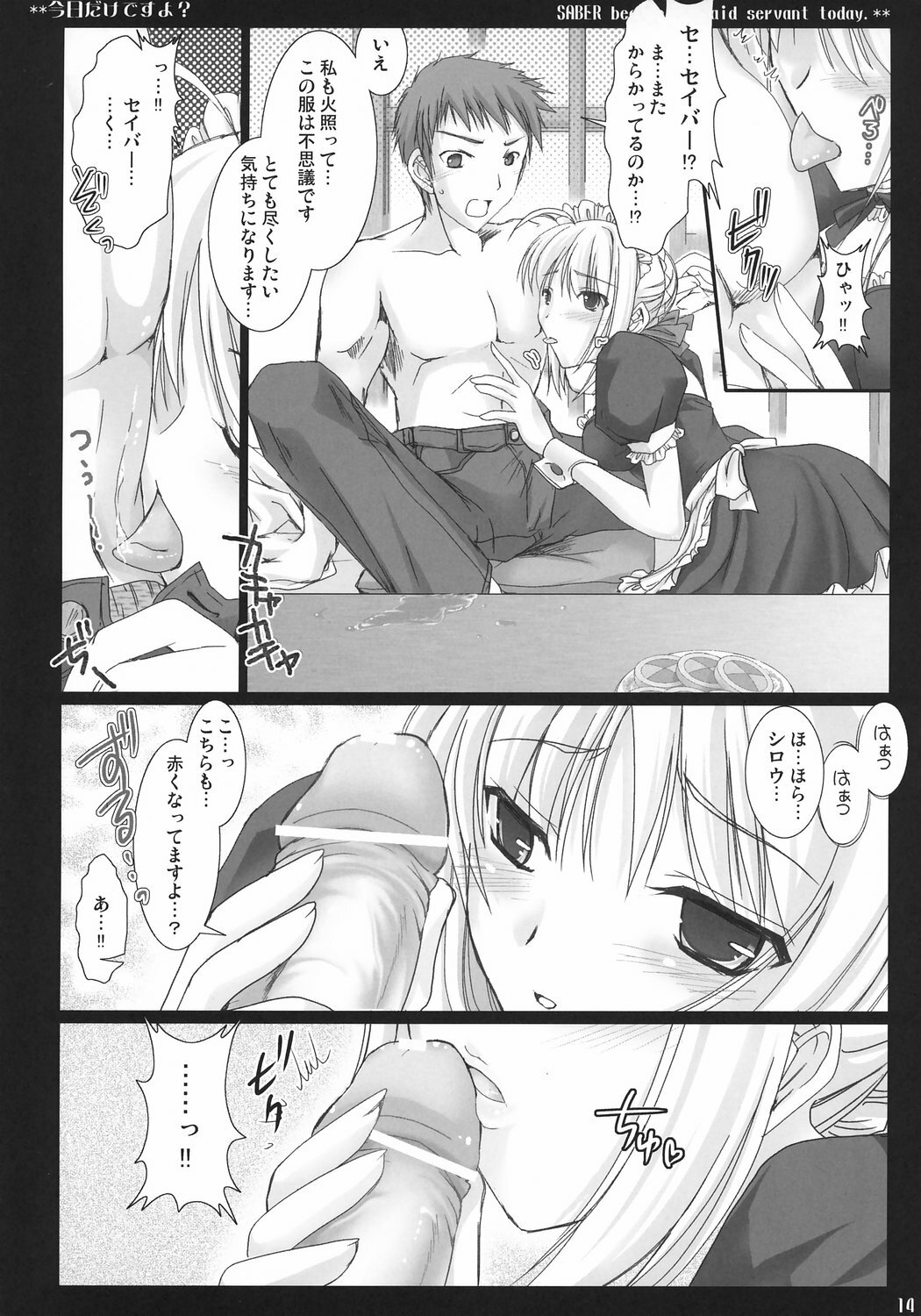 (C71) [UDON-YA (Kizuki Aruchu, ZAN)] Kyou dake desu yo? (Fate/hollow ataraxia) page 13 full