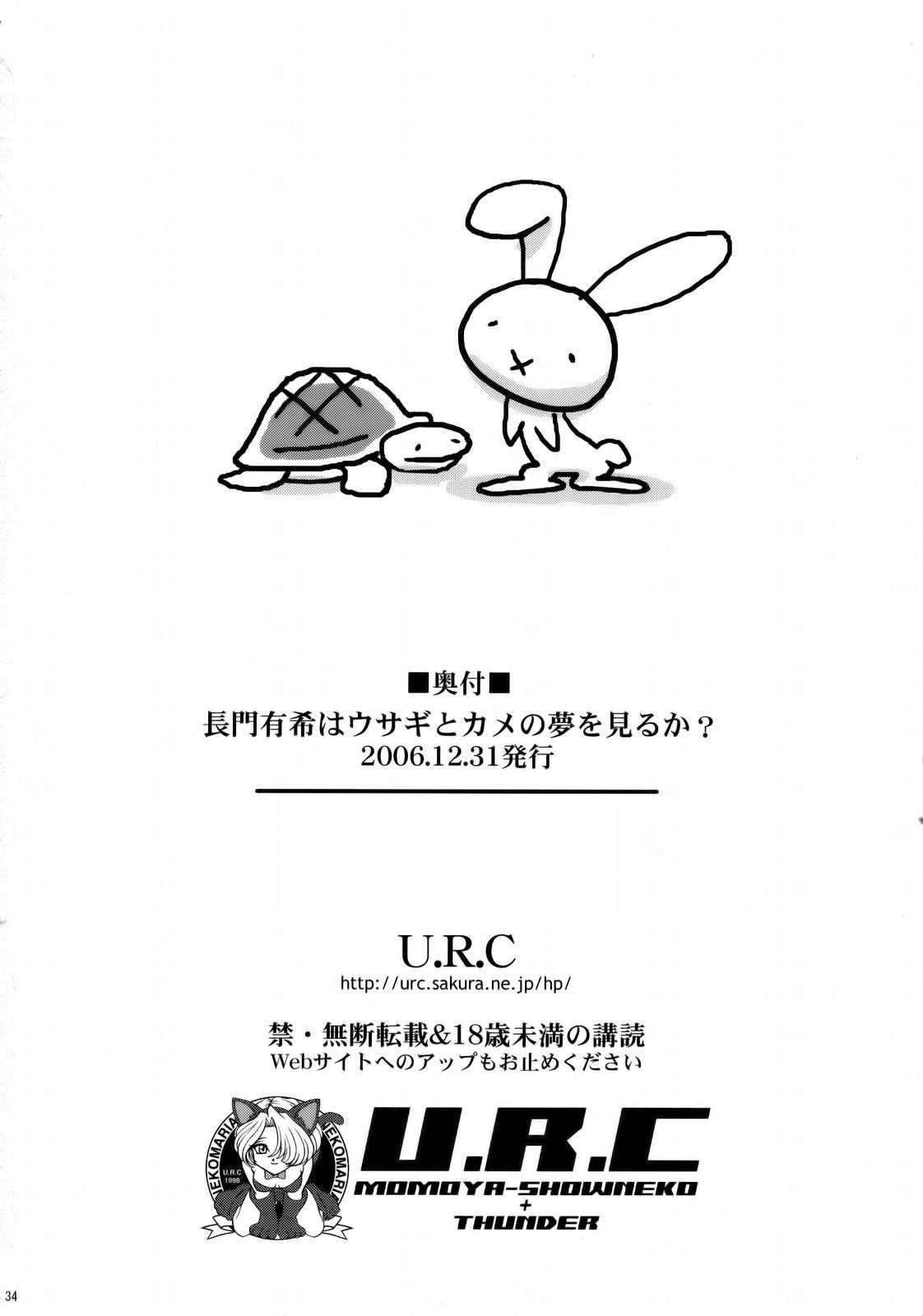 (C71) [U.R.C (Momoya Show-Neko)] Nagato Yuki wa Usagi to Kame no Yume o Miru ka? | Nagato Yuki Dreamt of The Tortoise and The Hare? (Suzumiya Haruhi no Yuuutsu) [English] [maxt] page 31 full