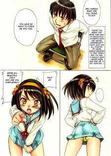 (C70) [Kacchuu Musume (Nishitsuki Tsutomu)] Suzumiya Haruhi no Nisemono | Drawing Lots (Tetsuwan Nurse) (Suzumiya Haruhi no Yuuutsu) [English] [XLG] [Decensored] - page 3