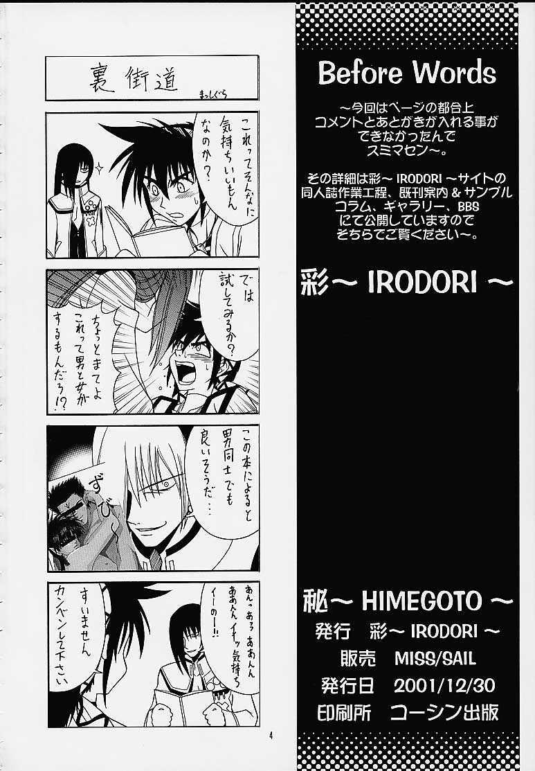 [IRODORI (SOYOSOYO)] Himegoto (Vandread) page 3 full