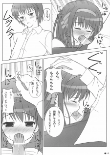 [Turning Point (Uehiro)] Harukyon no Ecchi Hon (The Melancholy of Haruhi Suzumiya) - page 9