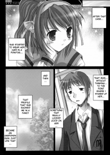 (C70) [Kaiki Nisshoku (Ayano Naoto)] Ponytail no Kanojo - The girl with ponytail style. (Suzumiya Haruhi no Yuuutsu) [English] - page 5