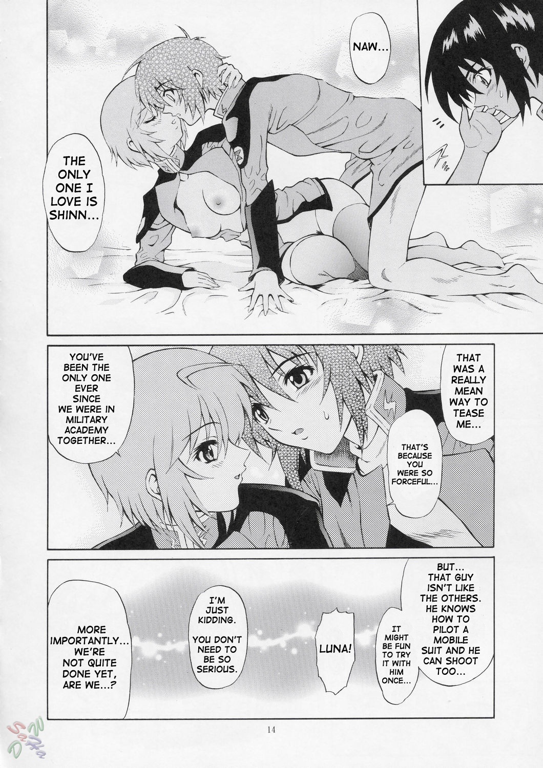 (C67) [GUST (Harukaze Soyogu)] BURNING!! (Mobile Suit Gundam Seed Destiny) [English] [SaHa] page 14 full