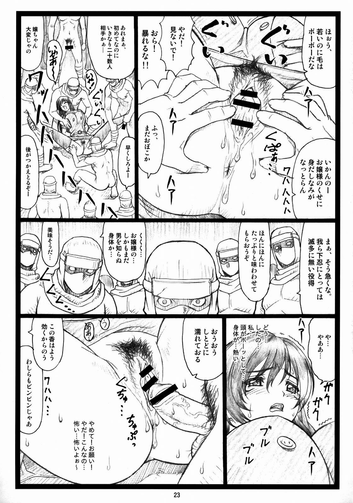 (C73) [Ohkura Bekkan (Ohkura Kazuya)] Haitoku no Yakata ~Ayane to Kokoro~ (Dead or Alive) page 22 full