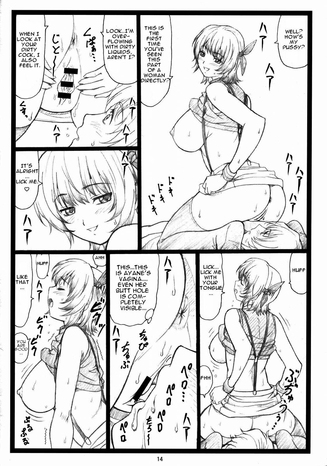 (C73) [Ohkura Bekkan (Ohkura Kazuya)] Haitoku no Yutaka ~ Ayane to Kokoro ~ (Dead or Alive) [English] page 13 full