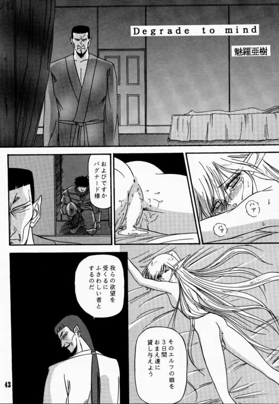 (C42) [Wakuwaku Doubutsuen (Various)] Elf no Muchume (Record of Lodoss War) page 42 full