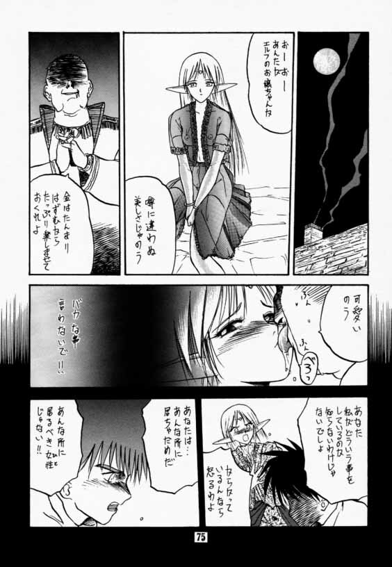 (C42) [Wakuwaku Doubutsuen (Various)] Elf no Muchume (Record of Lodoss War) page 74 full