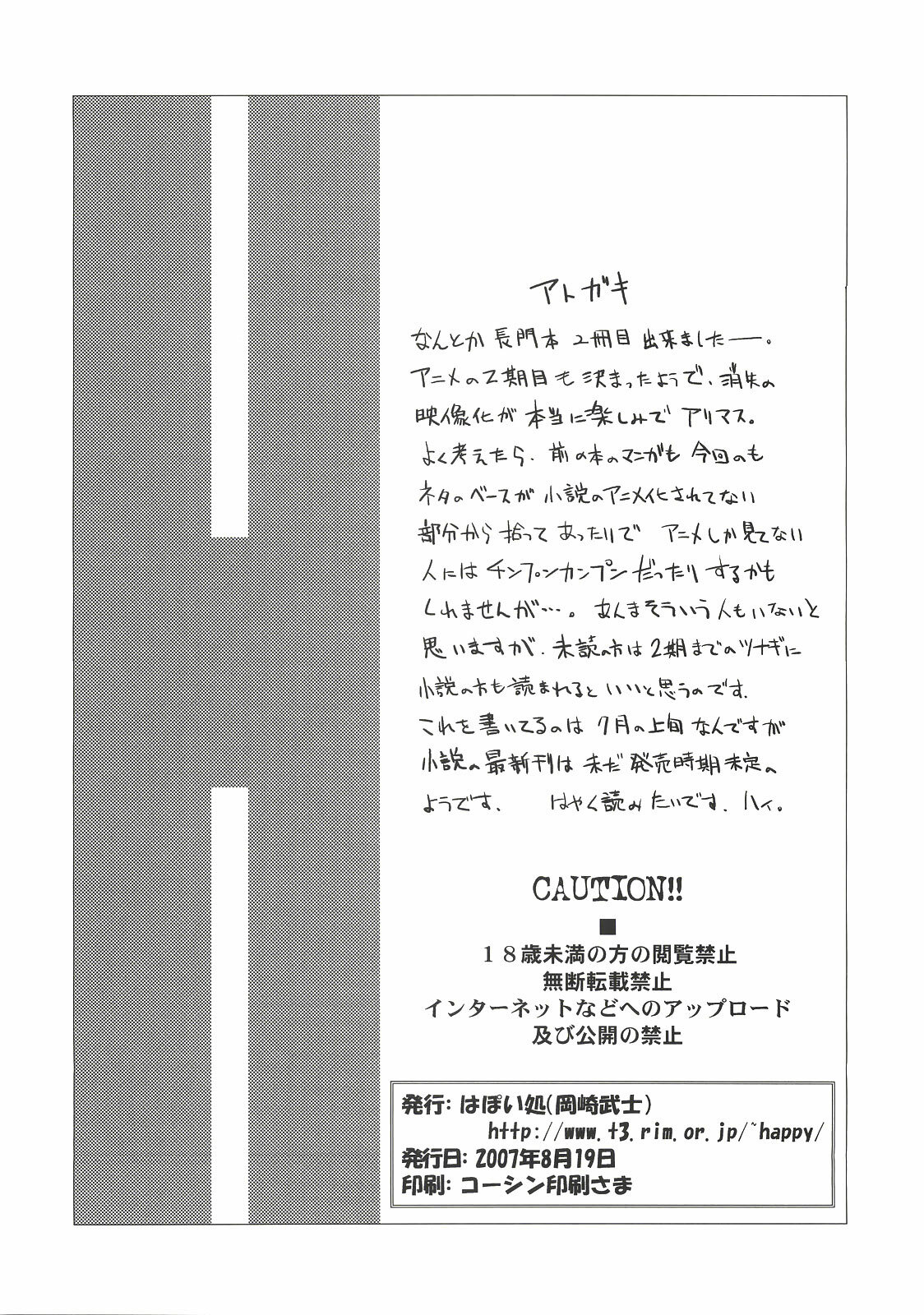 (C72) [Hapoi-dokoro (Okazaki Takeshi)] Arterna 2 (The Melancholy of Haruhi Suzumiya) [English] [EHT] page 26 full