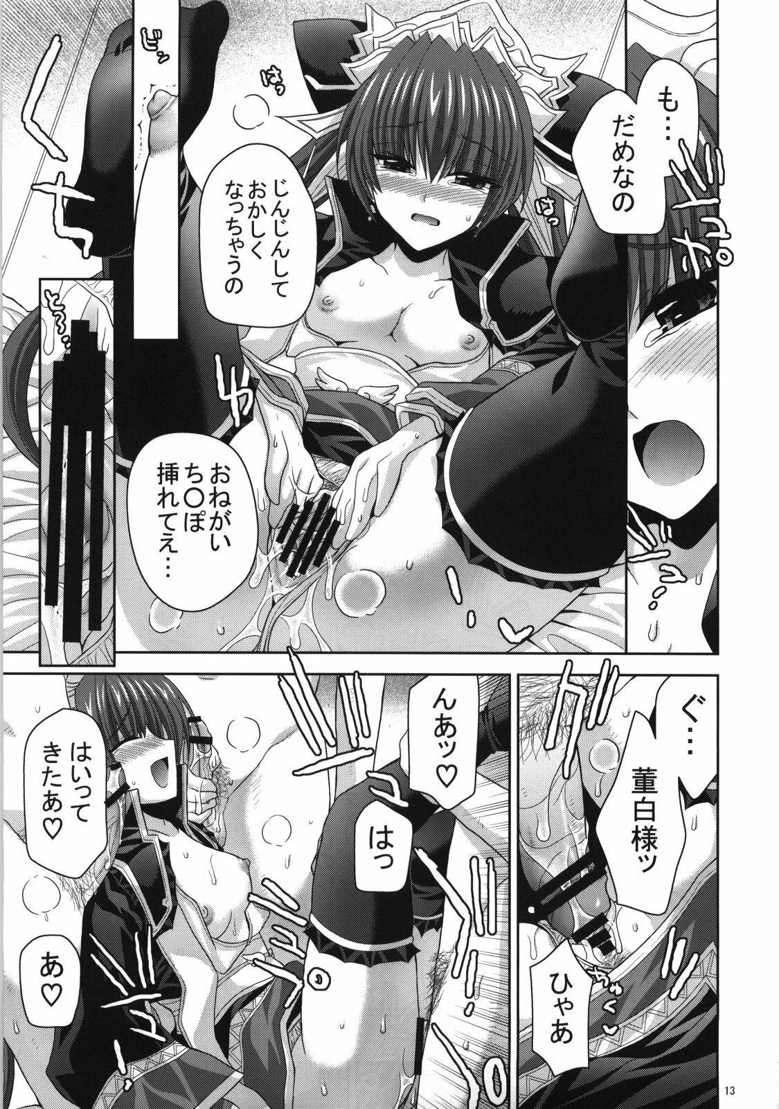 (C73) [FANTASY WIND (Shinano Yura)] palpitate (Koihime Musou, Sangokushi Taisen) page 12 full