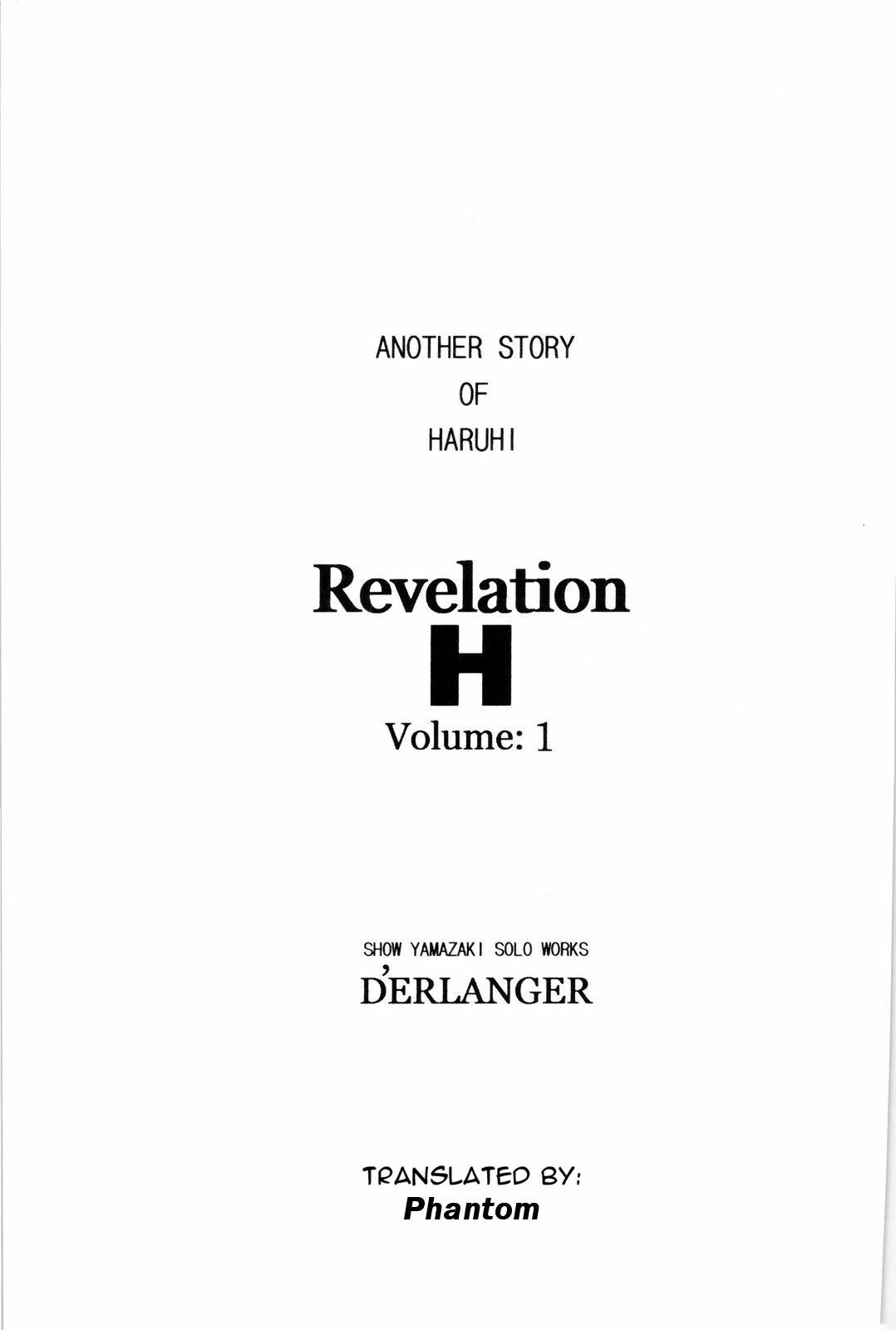 (SC37) [D'ERLANGER (Yamazaki Show)] Revelation H Volume: 1 (Suzumiya Haruhi no Yuuutsu) [English] [Phantom] page 2 full