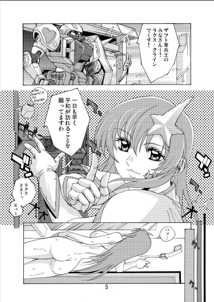 (C70) [Oregun (Shibari Kana)] MEER ALIVE (Kidou Senshi Gundam SEED DESTINY [Mobile Suit Gundam SEED DESTINY]) page 4 full