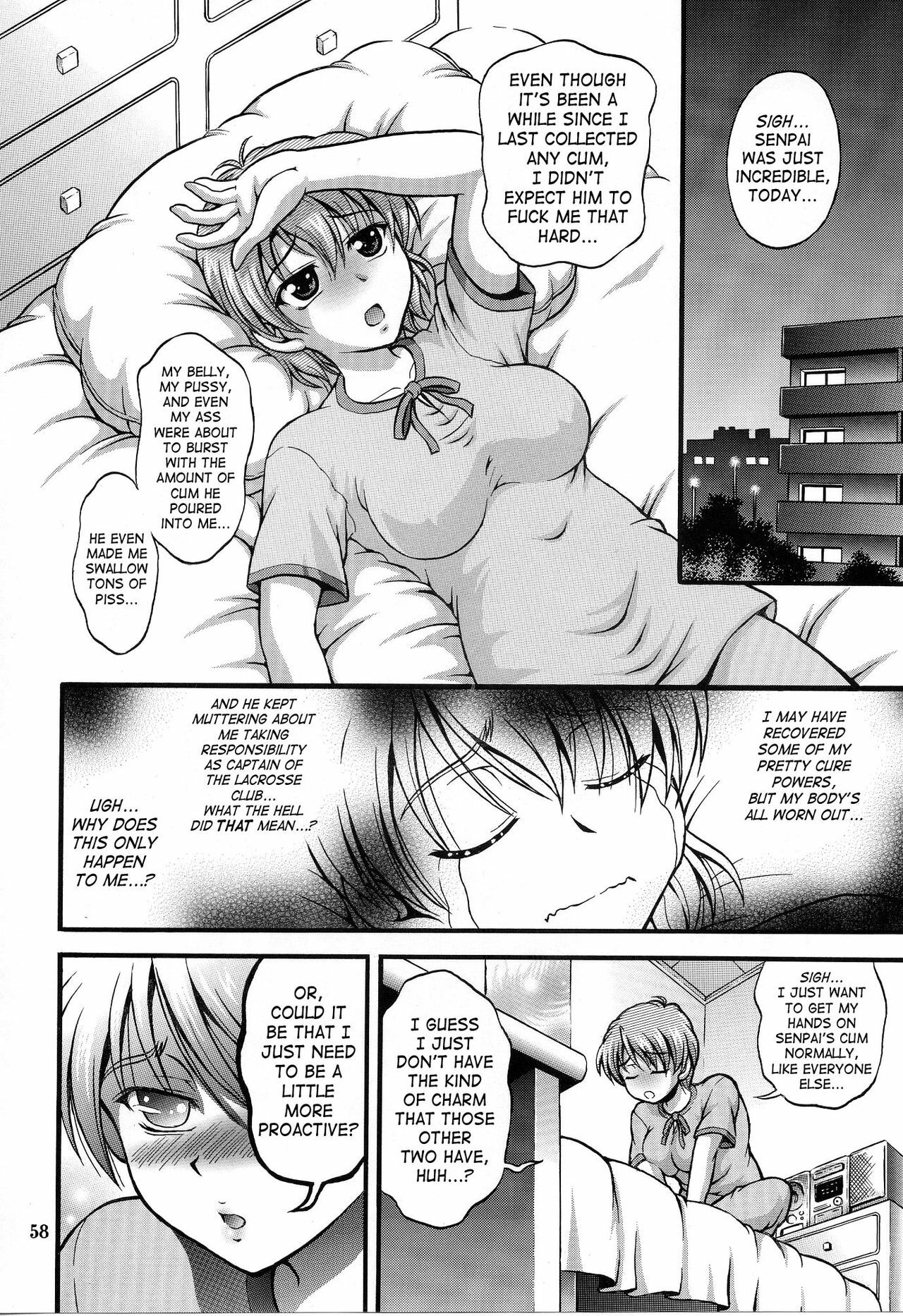 (C70) [Kuroyuki (Kakyouin Chiroru)] Milk Hunters 5 (Futari wa Precure) [English] [SaHa] page 56 full